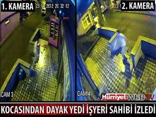 KOCASINDAN DAYAK YEDİ, İŞYERİ SAHİBİ İZLEDİ