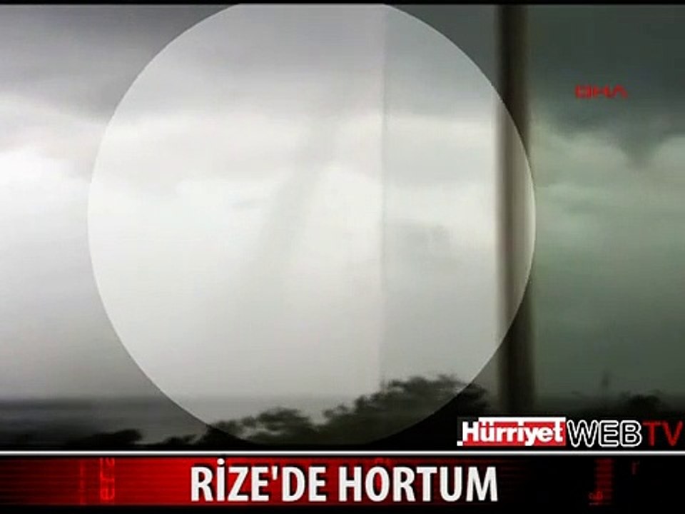 DENİZDE OLUŞAN HORTUM KORKUTTU