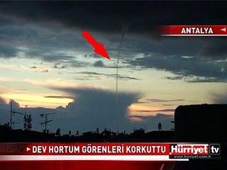 ALANYA'DA DEV HORTUM KORKUTTU
