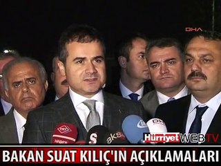 BAKAN SUAT KILIÇ : 2 KİŞİ KAYIP OLABİLİR