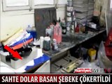 SAHTE DOLAR BASAN ŞEBEKE ÇÖKERTİLDİ