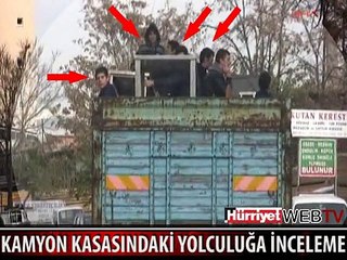 ÖĞRENCİLERİN KAMYON KASASINDAKİ YOLCULUĞUNA İNCELEME