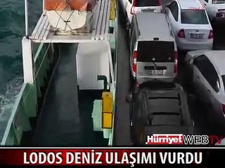 BU GÖRÜNTÜLER ARABALI VAPURDAN ÇEKİLDİ