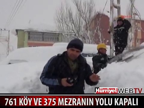 HAKKARİ VE BİTLİS'TE 761 KÖY VE 375 MEZRANIN YOLU KAPALI