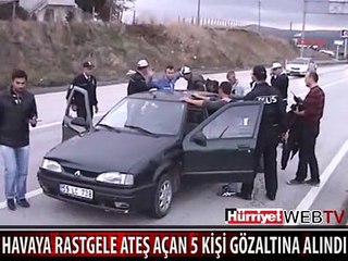 HAVAYA RASTGELE ATEŞ ETTİLER