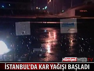 İSTANBUL'DA KAR YAĞIŞI BAŞLADI