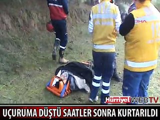 MANTAR TOPLAMAK İSTERKEN UÇURUMA DÜŞTÜ