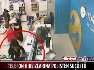 TELEFON HIRSIZLARINA POLİSTEN SUÇÜSTÜ