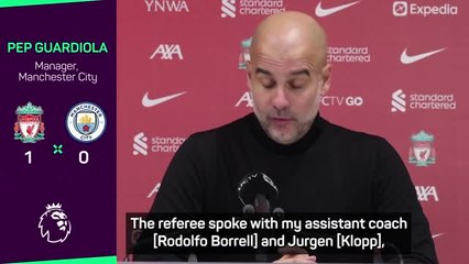 Guardiola rages at referee after Liverpool defeat