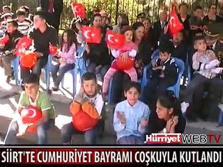 SİİRT'TE CUMHURİYET BAYRAMI COŞKUSU