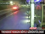 TRENDEKİ YANGININ GÜVENLİK KAMERASI GÖRÜNTÜLERİ