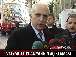 VALİ MUTLU'DAN YANGIN AÇIKLAMASI