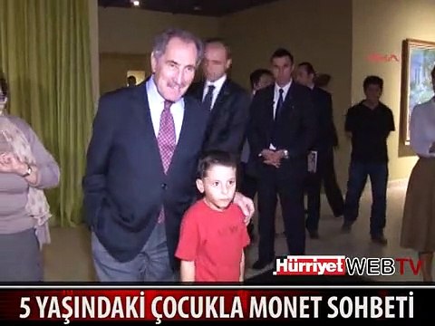 BAKAN GÜNAY MONET'İN BAHÇESİ SERGİSİNİ GEZDİ