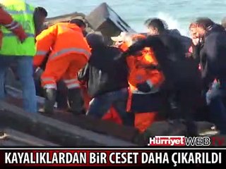 ŞİLE'DE KAYALIKLARDAN BİR CESET DAHA ÇIKARILDI