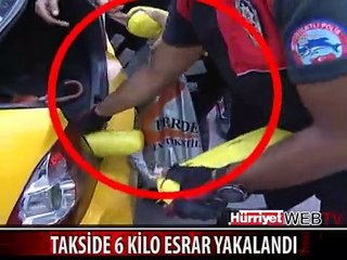 TAKSİDE 6 KİLO ESRAR YAKALANDI