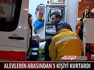 ALEVLERİN ARASINDAN 5 KİŞİYİ KURTARDI
