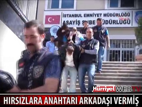 EVİNİN ANAHTARINI HIRSIZLARA KIZ ARKADAŞLARI VERMİŞ