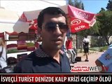 İSVEÇLİ TURİST DENİZDE KALP KRİZİ GEÇİRİP ÖLDÜ