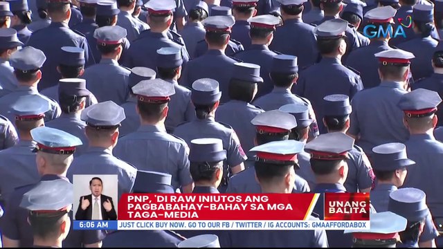 Pagpunta ng ilang pulis sa bahay ng ilang taga-media nang walang paalam, ikinabahala ng NUJP | UB