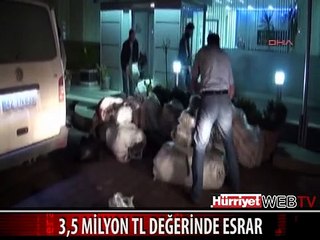 ANTALYA'DA 3,5 MİLYON TL DEĞERİNDE ESRAR ELE GEÇİRİLDİ