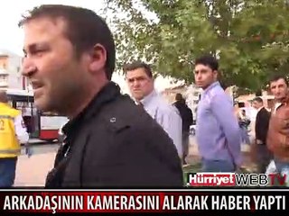 ÖNCE KAZA YAPTI SONRA HABER