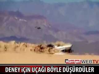 DENEY İÇİN YOLCU UÇAĞINI BÖYLE DÜŞÜRDÜLER