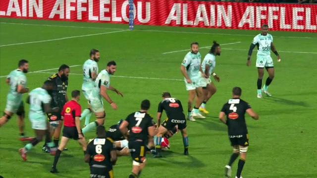TOP 14 - Essai de Ulupano SEUTENI (SR) - Stade Rochelais - RC Toulon - Saison 2022:2023