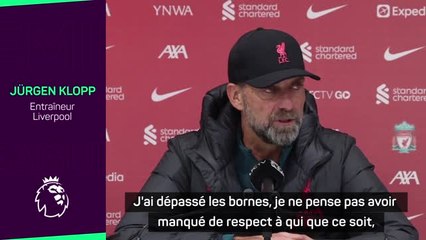 11e j.  Klopp : “J'ai perdu les pédales à ce moment-là”