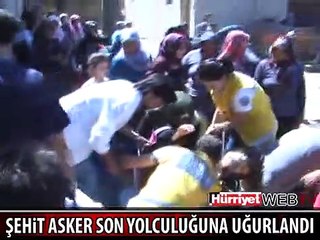 ŞEHİDİN CENAZESİNDE GÖZYAŞLARI SEL OLDU