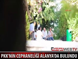 TERÖR ÖRGÜTÜNÜN CEPHANELİĞİ ALANYA'DA BULUNDU