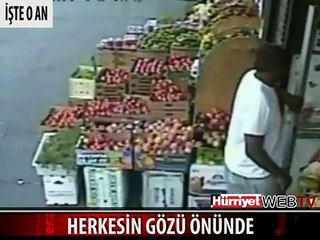 MARKETTE ŞOKE EDEN SALDIRI