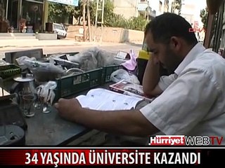 SEYYAR SATICI 34 YAŞINDA ÜNİVERSİTE KAZANDI