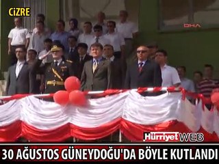 ZAFER BAYRAMI GÜNEYDOĞU'DA BÖYLE KUTLANDI