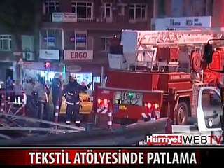 KAĞITHANE'DE KORKUTAN PATLAMA
