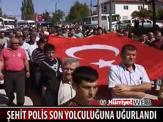 ŞEHİT POLİS BURDUR'DA SON YOLCULUĞUNA UĞURLANDI