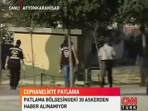 CNN TÜRK MUHABİRİ PATLAMANIN OLDUĞU YERDEN BİLDİRDİ