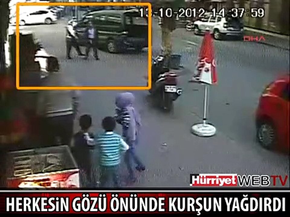 HERKESİN GÖZÜ ÖNÜNDE KURŞUN YAĞDIRDI