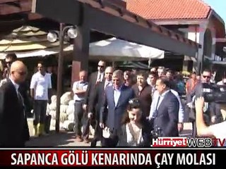 SAPANCA GÖLÜ KENARINDA ÇAY MOLASI