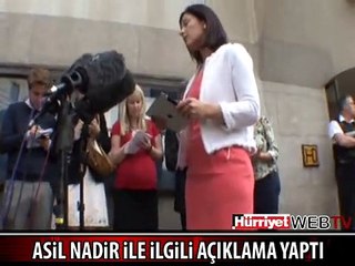 ASİL NADİR'İN EŞİ NUR NADİR AÇIKLAMA YAPTI