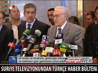 SURİYE DEVLET TELEVİZYONUNDAN TÜRKÇE HABER BÜLTENİ