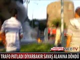TRAFO PATLAMASI DİYARBAKIR'I SAVAŞ ALANINA ÇEVİRDİ