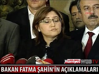 BAKAN FATMA ŞAHİN:"8 ÖLÜ, 9'U AĞIR 66 YARALI"