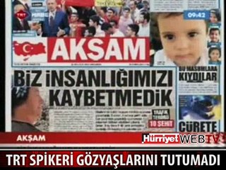 TERÖR HABERLERİ KADIN SPİKERİ AĞLATTI