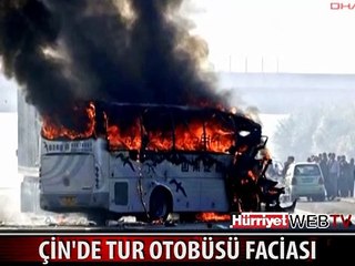 ÇİN'DE TUR OTOBÜSÜ FACİASI