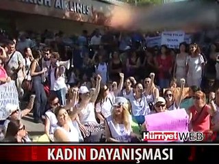 İŞTEN ATILAN THY ÇALIŞANLARINA KADIN DAYANIŞMASI