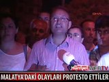 MALATYA'DAKİ OLAYLARI TAKSİM'DE PROTESTO ETTİLER