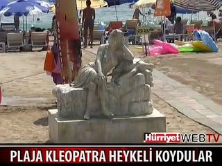 PLAJA KLEOPATRA HEYKELİ KOYDULAR