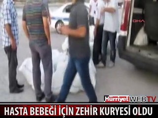 30 GÜNLÜK HASTA BEBEĞİ İÇİN ZEHİR KURYESİ OLMUŞ