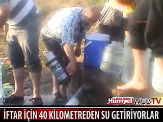 40 KİLOMETREDEN SOĞUK SU GETİRİP 40 EVE DAĞITIYOR