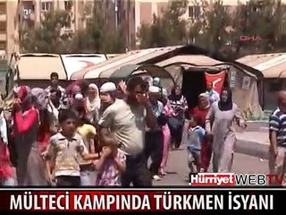 SURİYELİLERİN BULUNDUĞU KAMPTA İSYAN